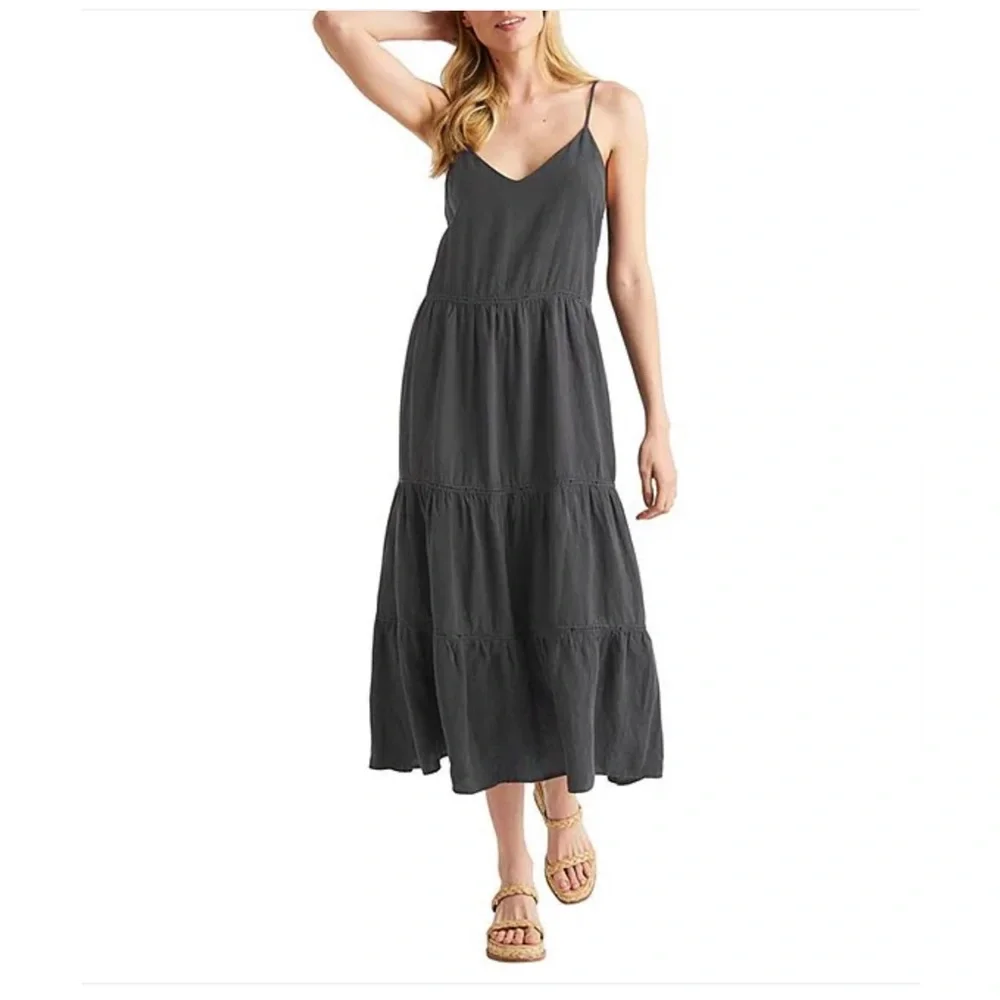 Splendid‎ Jacqueline Sleeveless V-Neck Midi Dress